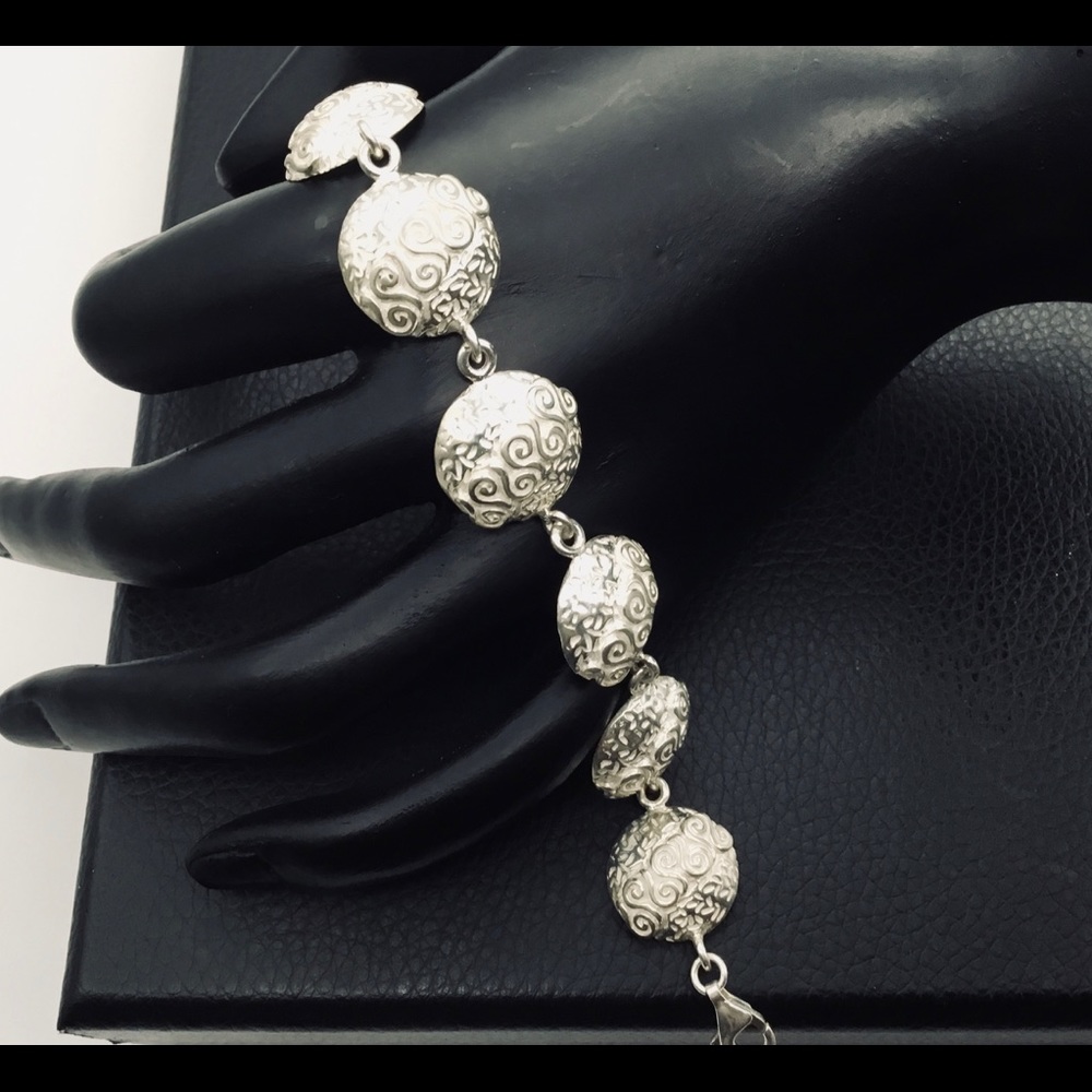 Sterling Silver Shine Casting Bracelet